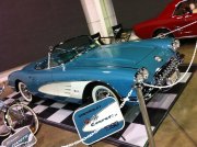 Blue and White 1960 Corvette